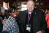 AFI FEST director Jacqueline Lyanga and British Film Commission CEO Adrian Wootton at We Are UK Film reception, Sundance 2016